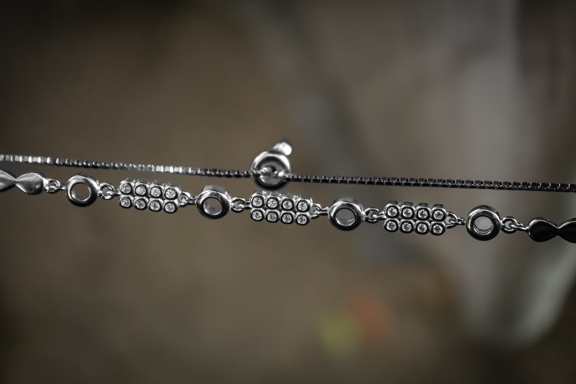925 Sterling Silver Waffle Stone Bracelet - Zubee Silver
