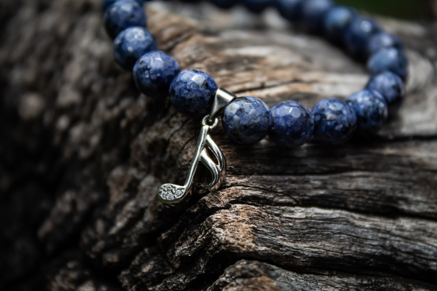 925 Sterling Silver Music Note Charm  Beads Adjustable Bracelet - Zubee SIlver