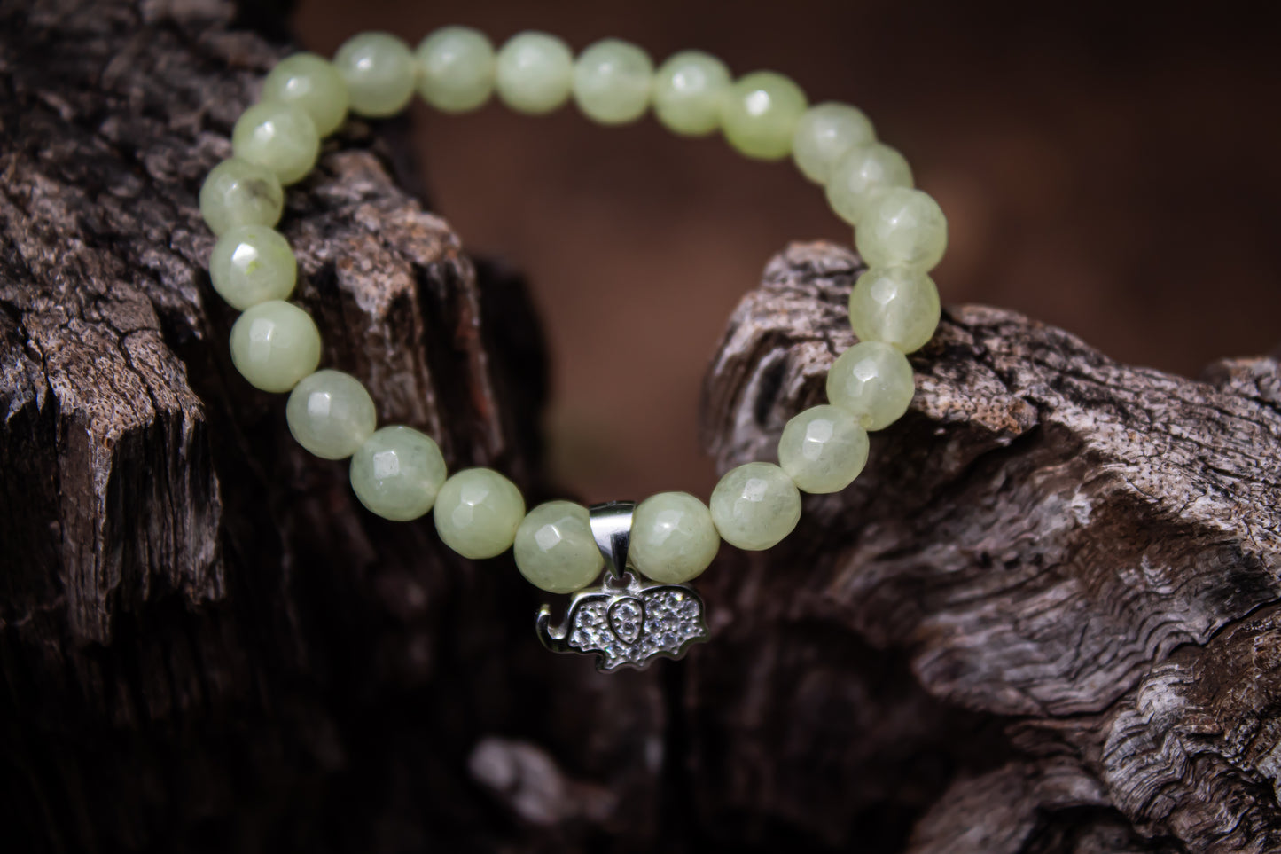 925 Sterling Silver Elephant Charm Beads Bracelet - Zubee Silver