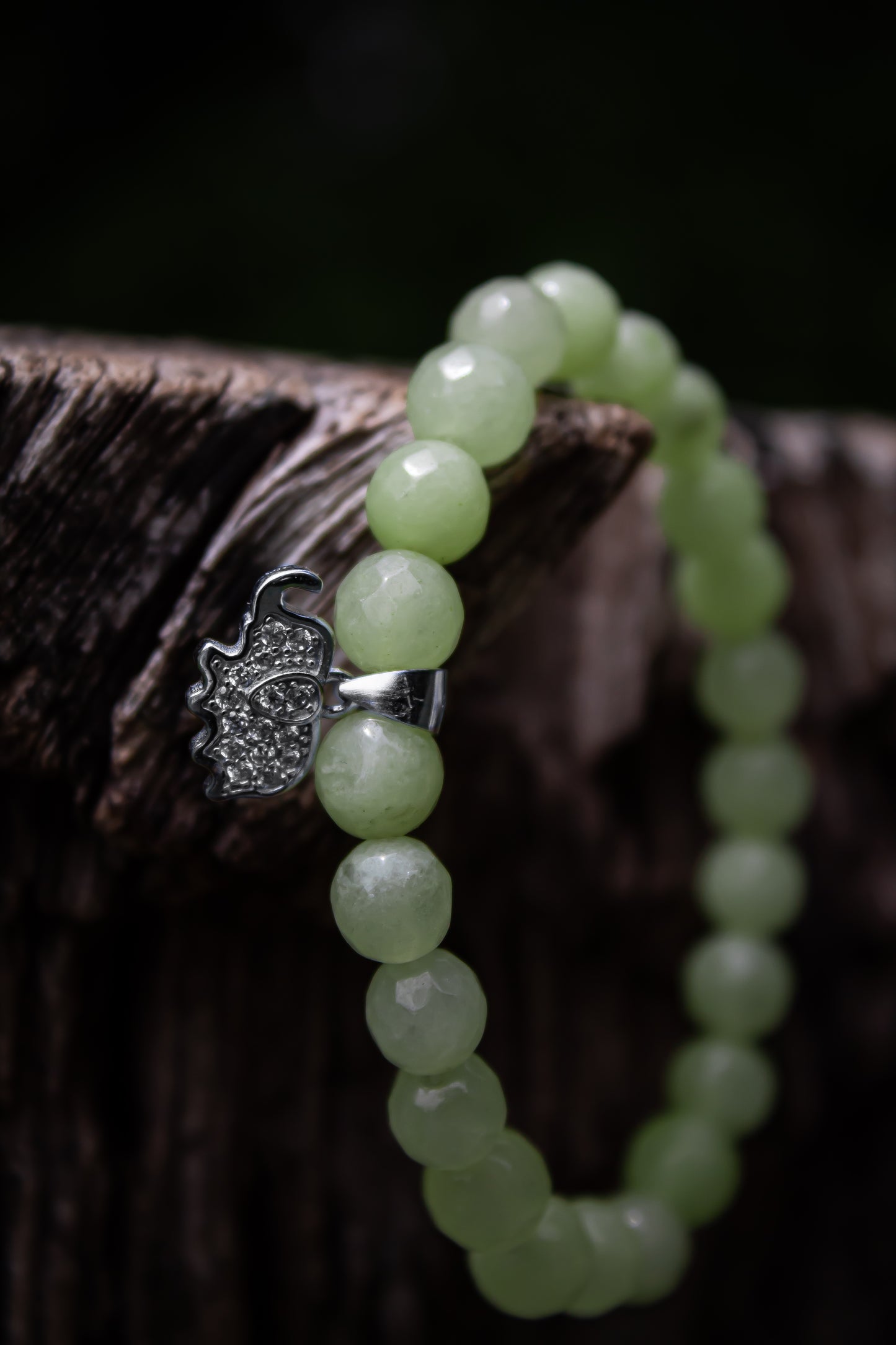 925 Sterling Silver Elephant Charm Beads Bracelet - Zubee Silver