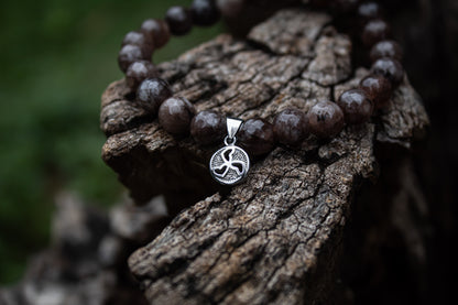 925 Sterling Silver Spin Charm Stone Beads Bracelet - Zubee Silver