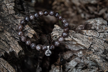 925 Sterling Silver Spin Charm Stone Beads Bracelet - Zubee Silver