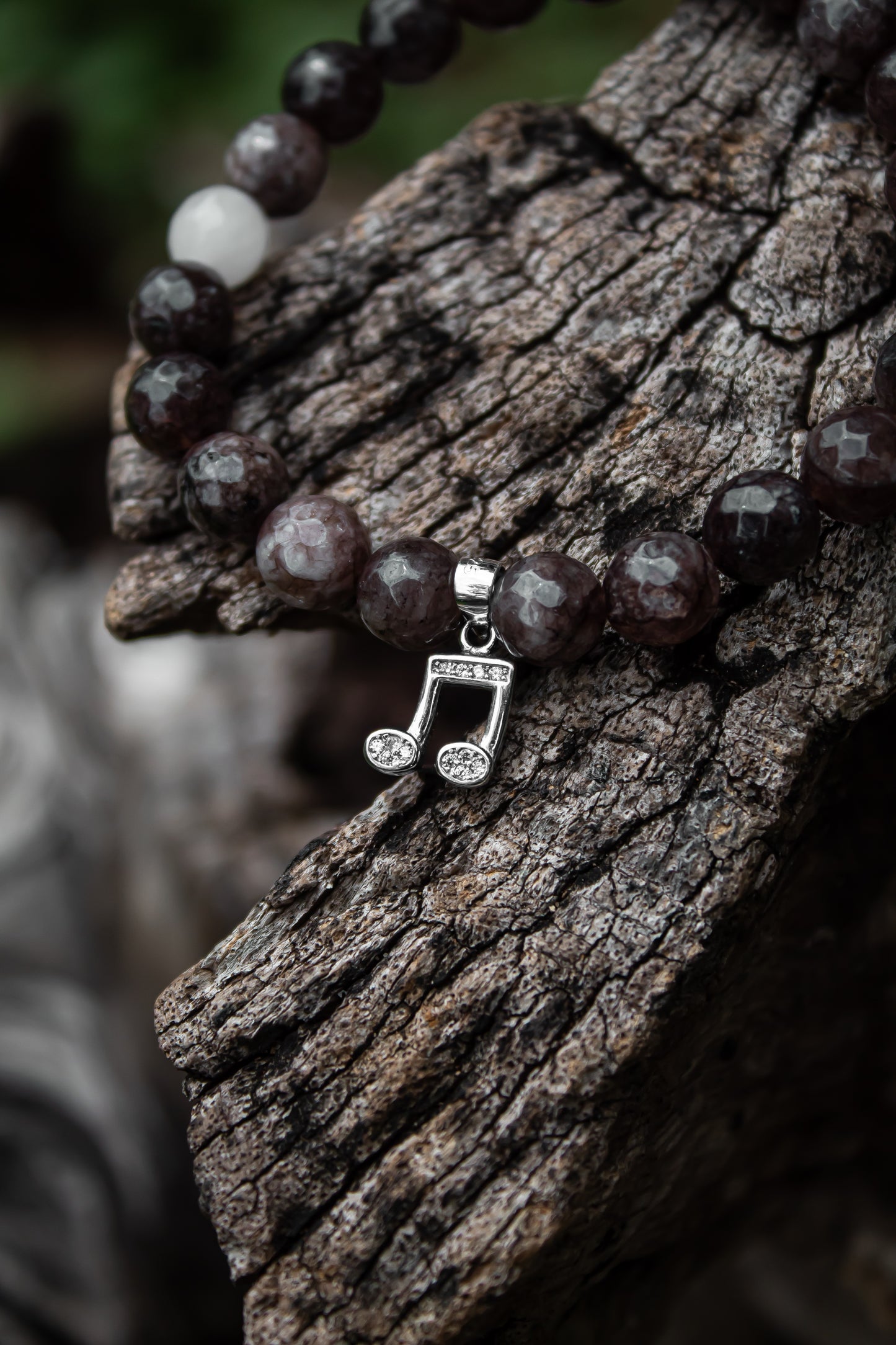 925 Sterling Silver Music Symbol Adjustable Beads Bracelet - Zubee Silver | Elegant & Musical