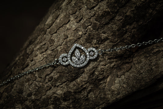 925 Sterling Silver Rakhi Tri-leaf Rakhi